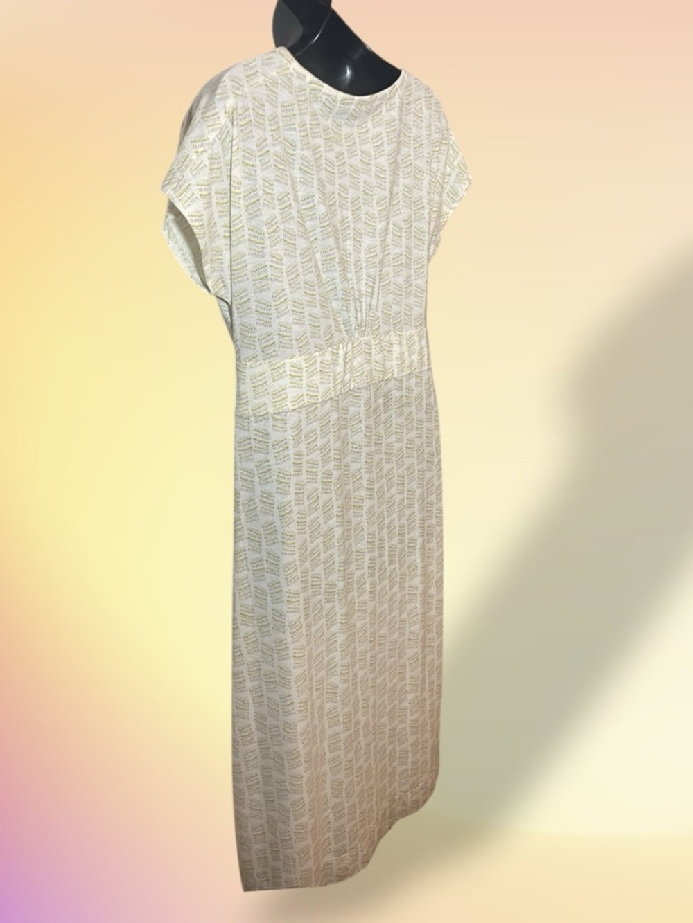 Royal Robbins Essential Tencel Dash Dress Cream Tan Yellow Size Medium - Picture 11 of 15